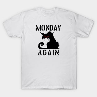 MONDAY AGAIN CAT T-Shirt